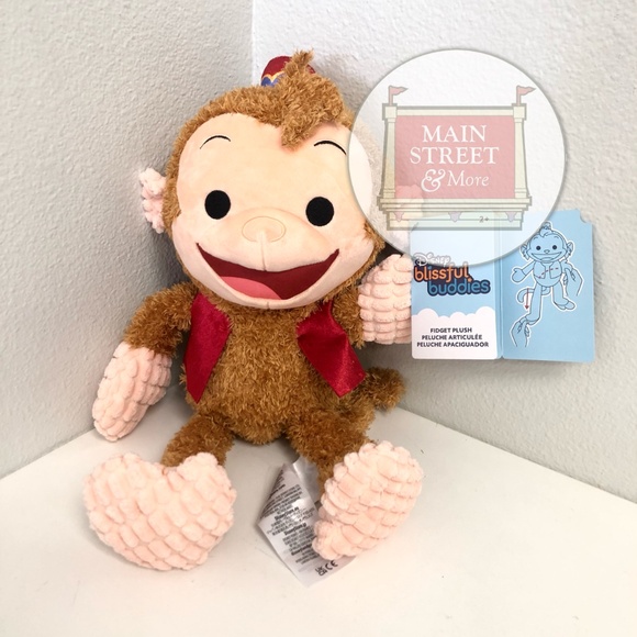 Disney Parks Blissful Buddies Fidget Plush Abu Aladdin - NEW - Picture 1 of 2